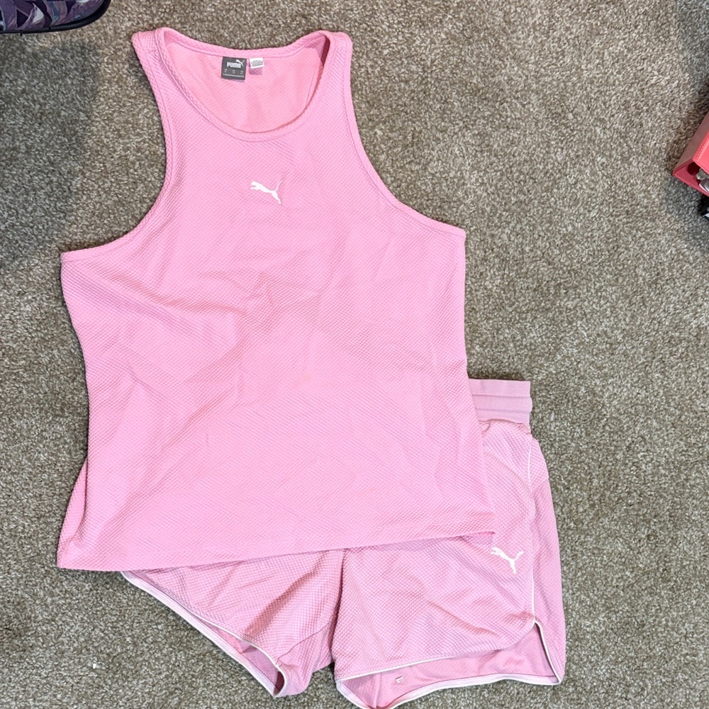 Puma Women's Workout/Sleep Pink Set